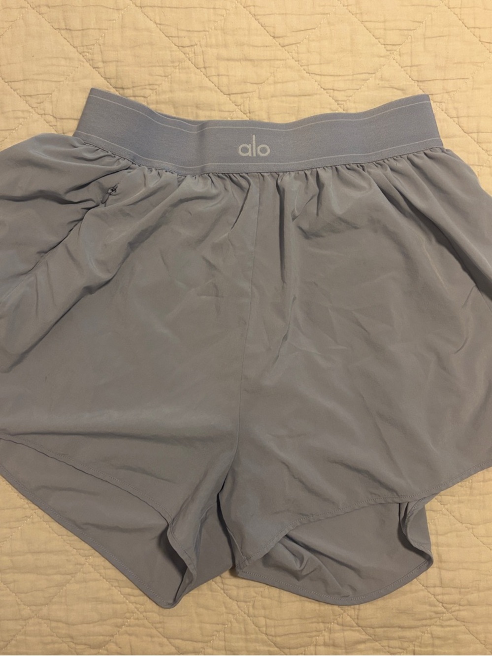 ALO Yoga Light Blue Women's Athletic Shorts